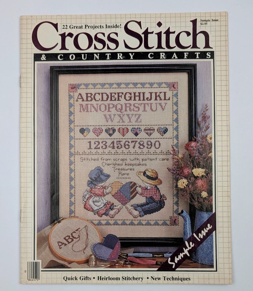 Cross Stitch & Country Craft-Sample Issue 1986 Patterns Instructions Inspiration